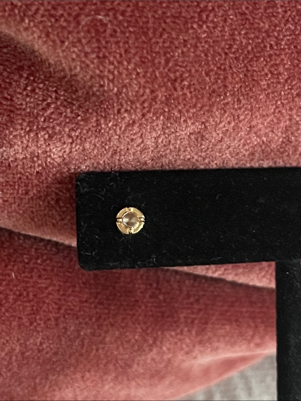 Gold Crystal Stud Earrings - Picture 2 of 5
